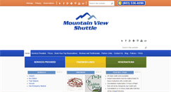 Desktop Screenshot of mtnviewshuttle.com