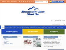 Tablet Screenshot of mtnviewshuttle.com